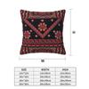 Three Flowers Palestinian Embroidery 2 Pcs Square Pillowcase Pillow Cover Cushion Zip Decorative Comfort Throw Pillow For Home