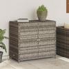 vidaXL Gartenschrank Grau 83x45x76 Cm Poly Rattan