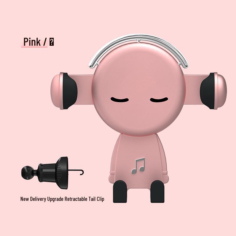 Cute Cartoon Automatic Gravity Air Vent Car Phone Holder Stand Standard