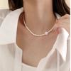 Freshwater Pearl Baroque Necklace Retro Texture Elegant Collarbone Chain Freshwater Pearl Necklace Versatile Necklace Literary