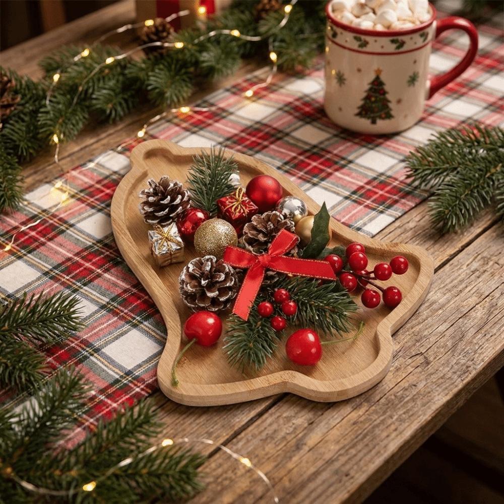 Tree Shaped Wooden Christmas Dish Vintage Christmas Charcuterie Board Christmas