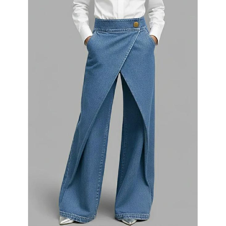 2026 Spring New Women s Fashion Trendy Jeans Casual Loose Long Pants S