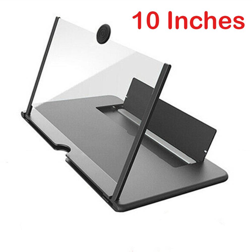 10/12 inch Folding Cell Phone Screen Magnifier Enlarged Mobile Phone Screen Magnifying HD Video Amplifier Stand Watch TV Drama