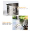 Outdoor Stainless Steel Camping Cookware Set Hiking Backpacking Cooking Picnic Bowl Pot Set