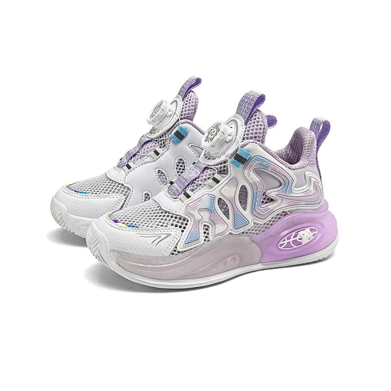 2024 Neue leichte Jungen-Sportschuhe für Kinder, Laufschuhe mit atmungsaktiver Mesh-Oberfläche, große Kinder-Basketballschuhe