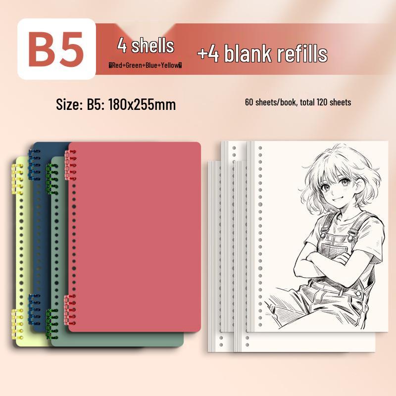 Morandi Detachable Student Sketchbook - Thick, Comfortable, Colorful Art Drawing Pad