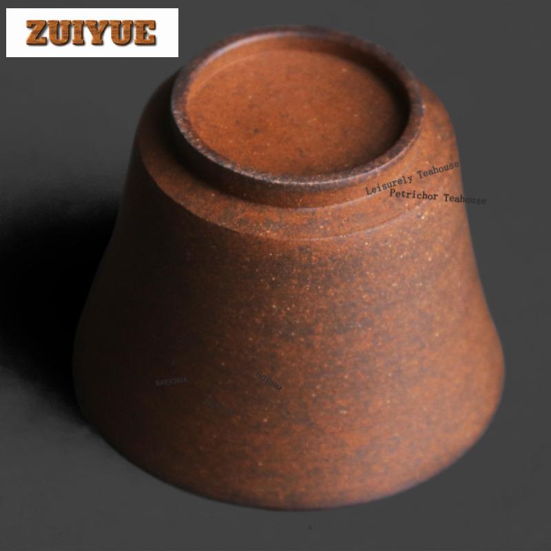 2pc/lot Rock Mineral Pottery Clay Teacup Vintage Tea Bowl Set Of Cups Tea-tasting Fragrance Cup Chazhan Master Cups Gift 60ml