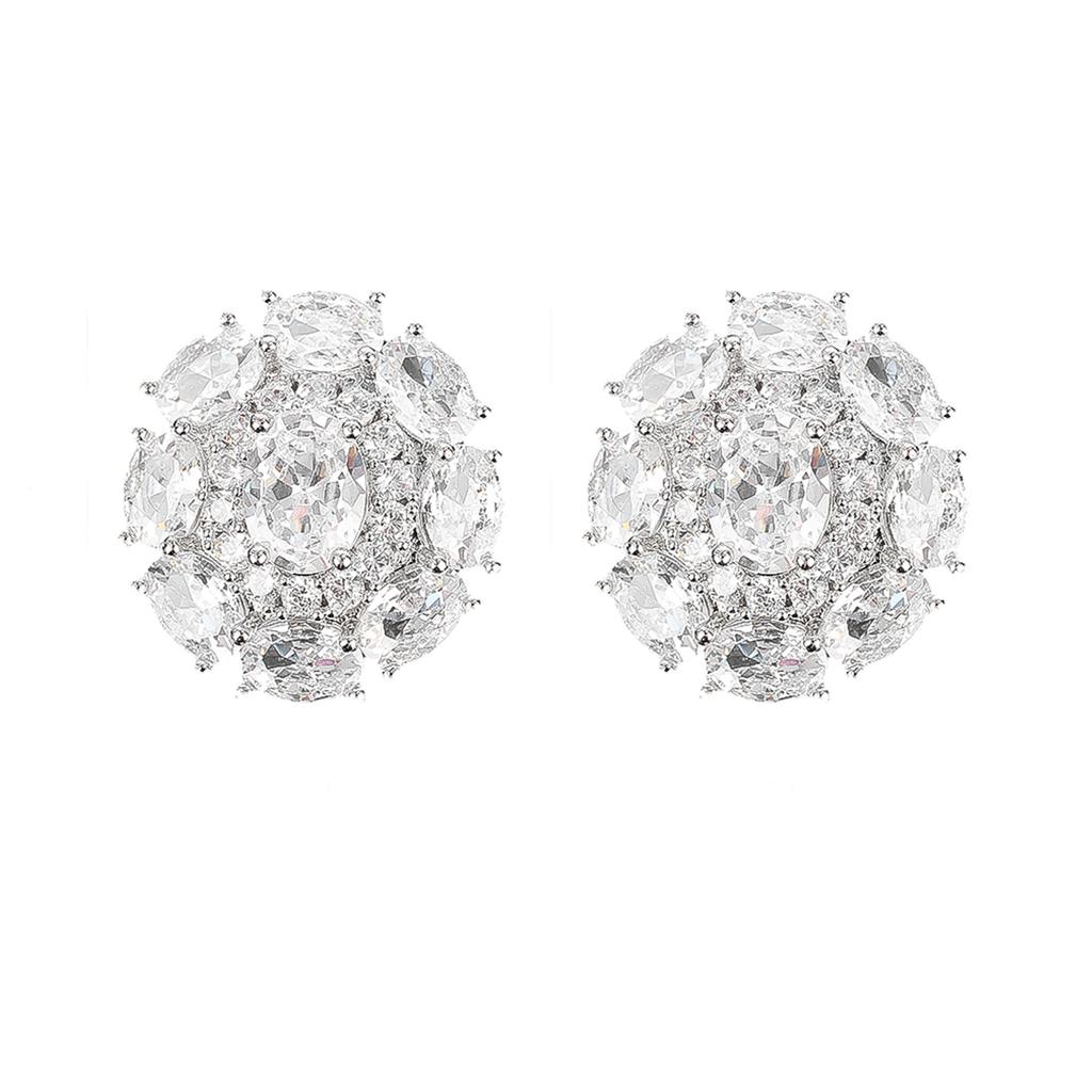 2PCS/Set Metal Flower Rhinestone Buttons Shirt Sewn Buttons DIY Accessories Decorative Handmade Sewing Accessories