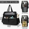 Oxford Lunch Bag for Women, Laptop Compartment, Large Insulated Tote Bag with Side Pockets for Nurses Teachers Outdoor Activitie
