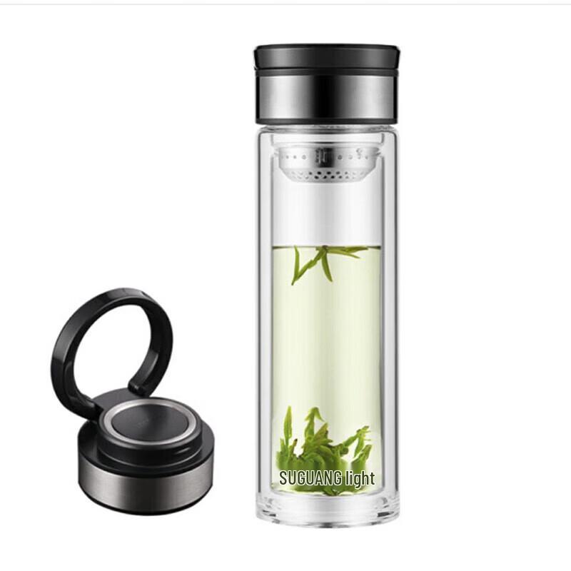 Fuguang Double-Layer Glass Tea Cup