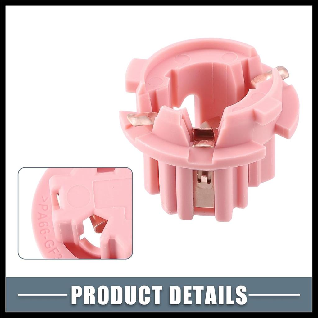 2 Pcs Rear Tail Light Lamp Bulb Socket No.A2108260082 for Mercedes-Benz E320 1996-2002 W210 for W220 S430 S500 2000-2006 Plastic Pink Durable