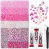 Resin Rhinestones: 20000 Pcs Assorted 3/4/5/6mm Sparkling Gems - B7000 Glue Included Bedazzler Kit for DIY Crafts, Shoes, Tumblers, Clothing, Nail