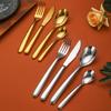 304 stainless steel European round handle Western tableware High-end restaurant hotel supplies knife fork spoon tea spoon