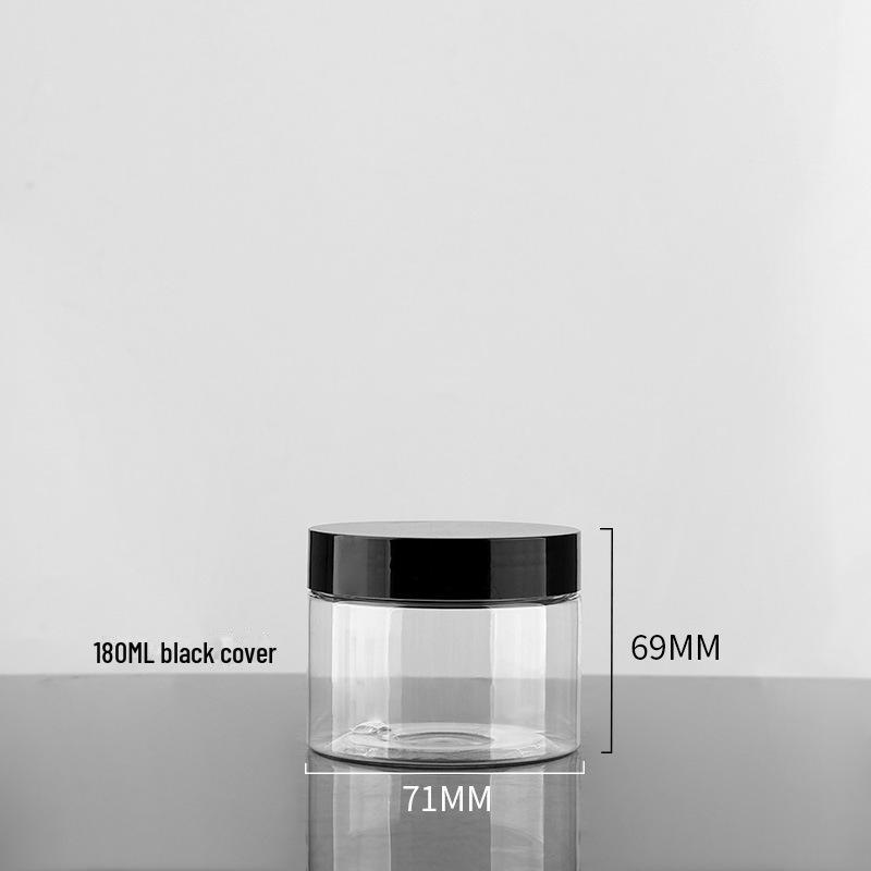 Plastic Pet Cream Bottle: 30g/50g/100g with Black Lid, 68Tooth Design, for Skincare, 700g