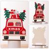 Wooden Wooden Xmas Tree Ornaments Natural Wood Handcrafted Santa Claus Decor Wooden Material Exquisite Craft Desktop Decor