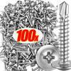 Truss Head Sheet Metal Screws Assortment Kit Stainless Steel Self Tapping Drilling Screw For Metal Wood Thread Phillips Cross
