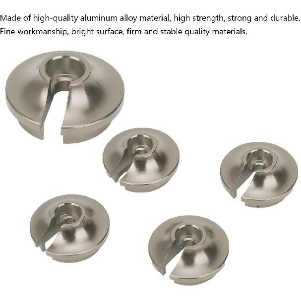VGEBY 4Pcs Spring Retainers, Light Weight Aluminum Shock Retainers with Piston Heads RC Car Upgrade Accessory Fit for TRXXAS Slash 2WD RC Car Upgrade