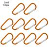 Flerfarget aluminiumsutstyr Legering karabiner Klatreknappspenne nøkkelring Camping Vandring Krok