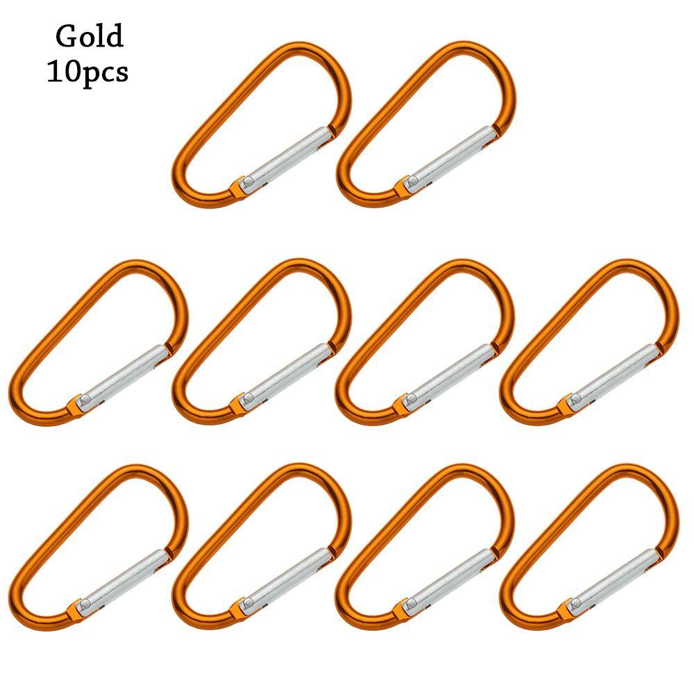 Flerfarget aluminiumsutstyr Legering karabiner Klatreknappspenne nøkkelring Camping Vandring Krok