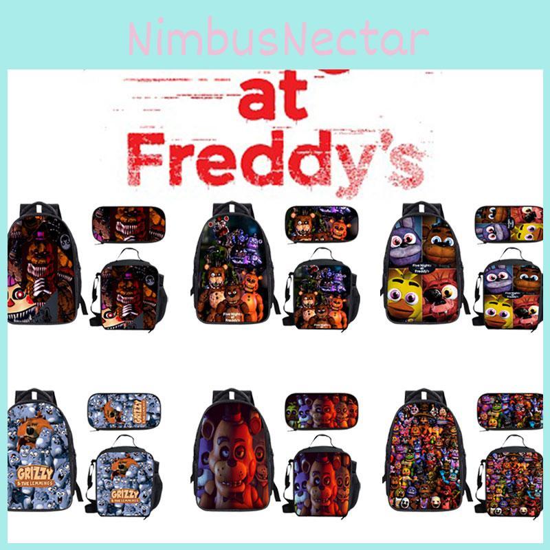 Five Nights At Freddy's Children's Backpack Set Durable Polyester Fabric Spacious 20-35l Capacity