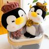 Painter Penguin Plush With Q Version Cuddly Animal Toys Sleeping Pillow Toy
