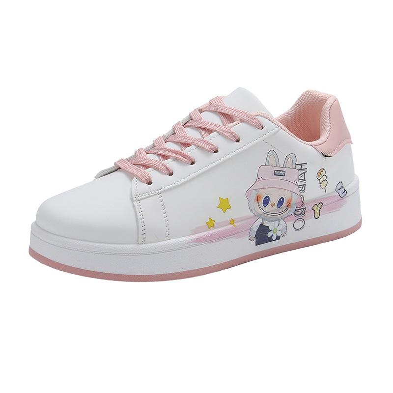 2025 little white shoes women's spring and autumn students board shoes soft-soled sports shoes versatile girls leather casual shoes non-slip