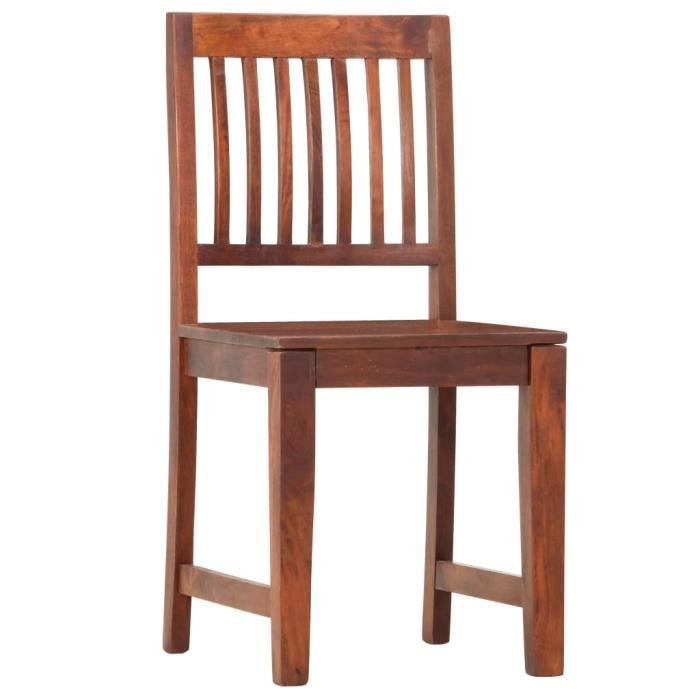 VidaXL Dining Chairs 4 Pcs Solid Mango Wood