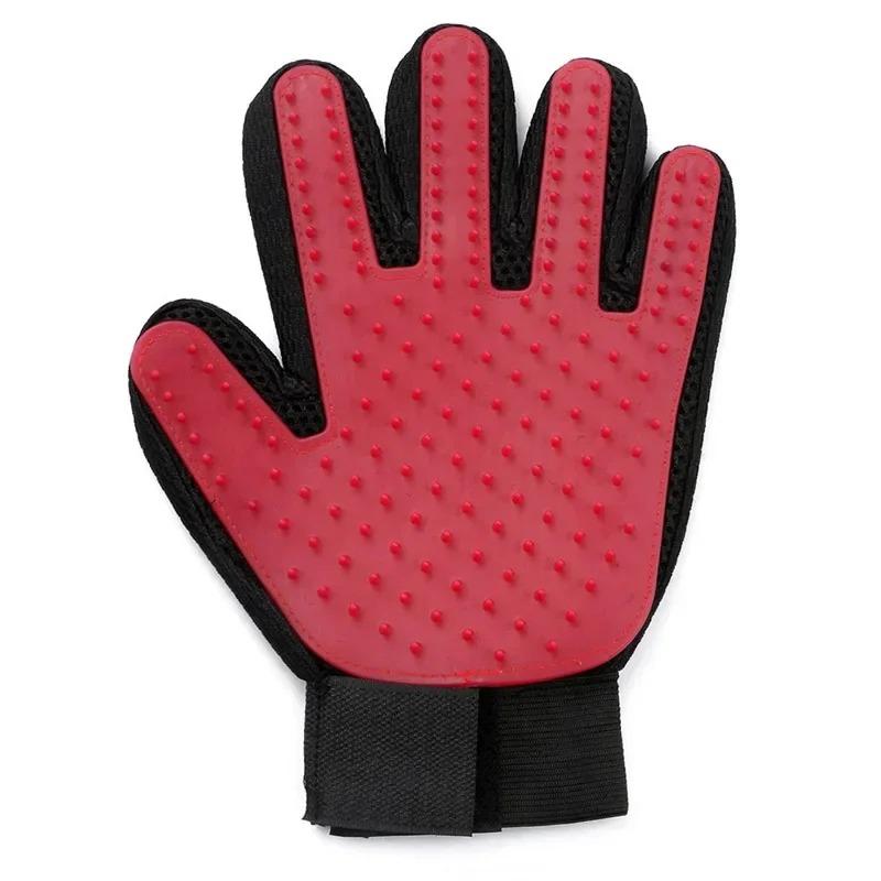 Guantes de silicona para el cuidado de mascotas, cepillo y peine para gatos, guantes para bañar a perros, limpieza, eliminación del pelo para perros, suministros para uso animal.