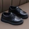 Chlapecké kožené boty, jaro a podzim, korejská verze, chlapecký britský styl, měkká podrážka, střední škola, studentské boty na vystoupení