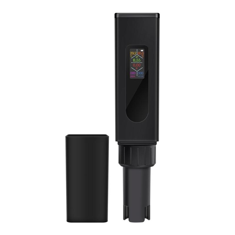 

Multifunction Water Test Tool Salinity Temperature Meter LCD Display Water Analysis Tool for Lab & Shower 1