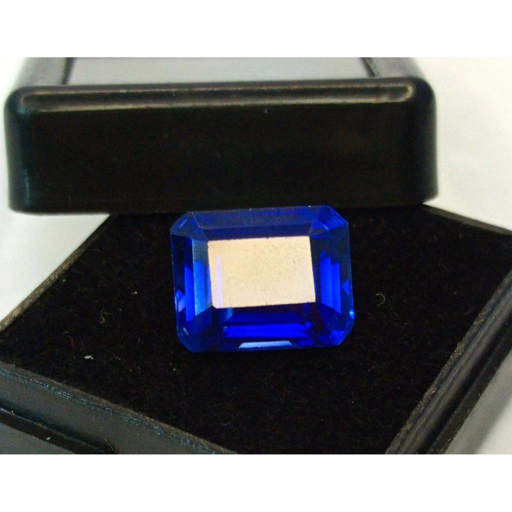Blue Tanzanite Natural 7-9 Ct Emerald Cut Beautiful Certified Loose Gemstone