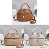Korean Trendy Handheld And Crossbody Bag With Stitching Detail For Casual Outings