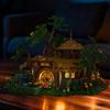 Medieval Forest Treehouse Blocks Model: Jungle Cabin Lighting Toy