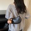 Retro Suede Underarm Crescent Bag Women's 2025 New High-end Light Luxury Niche Single Shoulder Crossbody Dumpling Bag