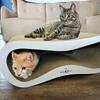 Leon cat scratching post | white 40cm | 78x28x40 cm | MruuPruu
