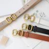 Fashion Pu Leather Belt For Women Designer Metal Buckle Waist Strap Female Jeans Dress Trouser All-match Decorative Waistband