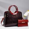 Pu Leather Vintage Motorcycle Bag With Flower Embossed Design For Daily Use