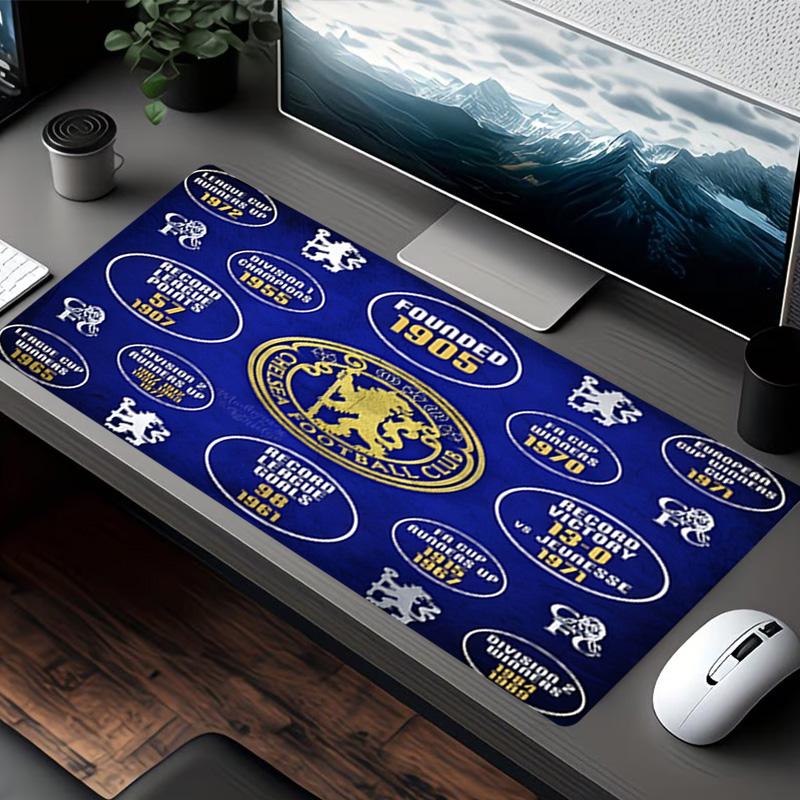 football club F.C Print Mouse Pad, for Keyboard Pad Laptop PC Mat for Office Home Use, Desk Decor, Perfect Birthday Gift for Gamers