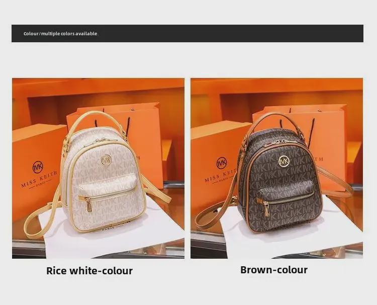 Mochila de Mujer Moderna y Versátil 2024: Bolso de Estudiante Elegante, de Alta Gama y Popular