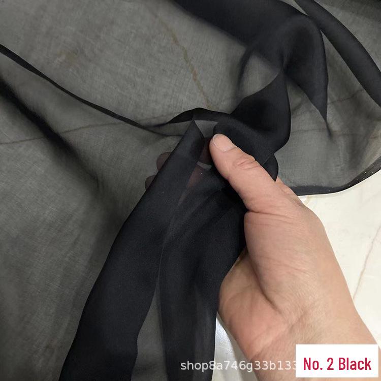 140cm Wide 6mm Pure Silk Chiffon Fabric - Light, Sheer Gauze for Dresses and Gowns