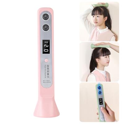 Lightweight Digital Ultrasonic Height Ruler Precise Measurement Tool Rechargeable LED Display for Various Environment