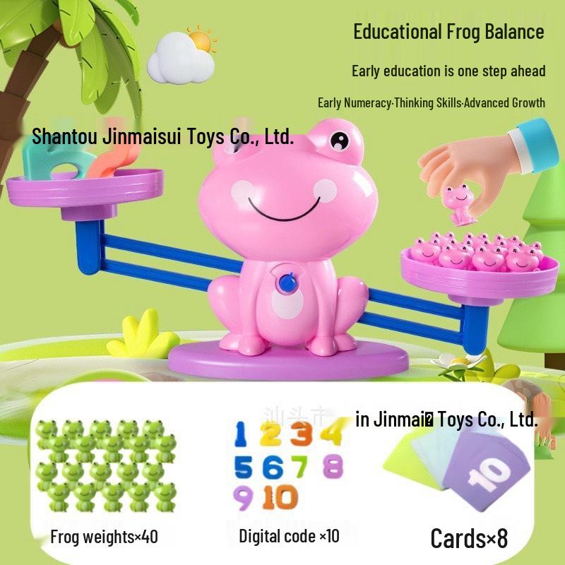Digital Frog Balance Puzzle: Early Education Toy for Child's Cognitive and Logical Development