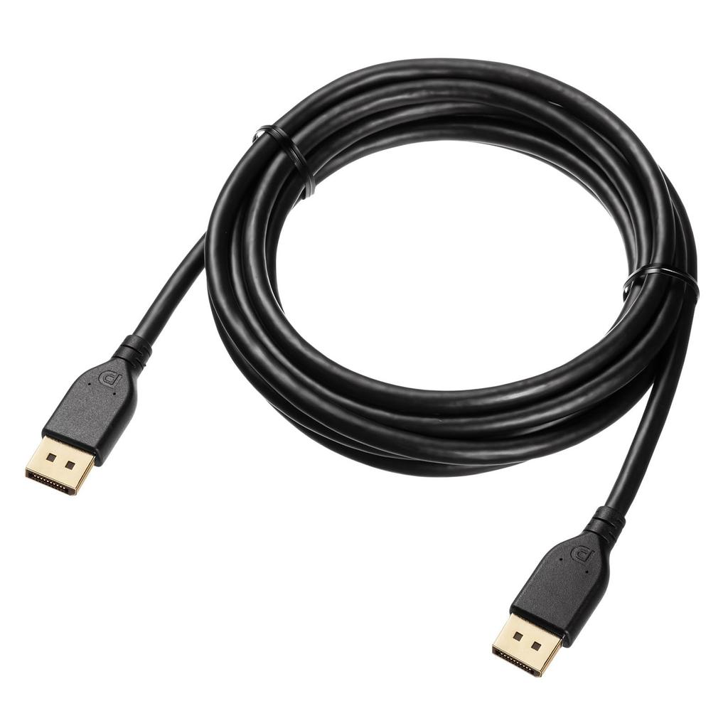 SANWA SUPPLY DisplayPort Ver. 2.1 Cable, 3m (DP40), KC-DP4030