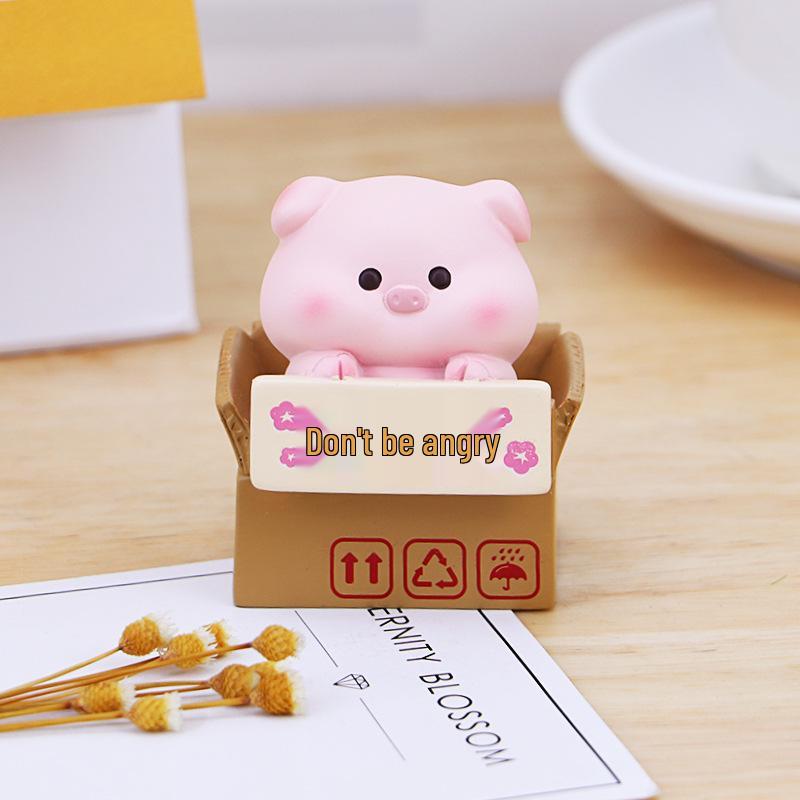 

Small Pet Cardboard Box: Stress-Relief Ornament for Office or Car Decor Official Licensed Product