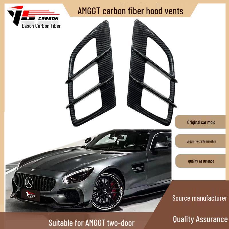 Compatible Carbon Fiber Hood Vents for 2016-IN Mercedes-Benz AMG GT