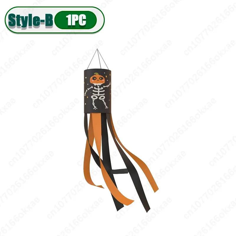 20PCS New Halloween Ghost Windsock Flag Waterproof Ghost Flag Patio Party Decoration Ghost Festival Outdoor Decoration Supplies