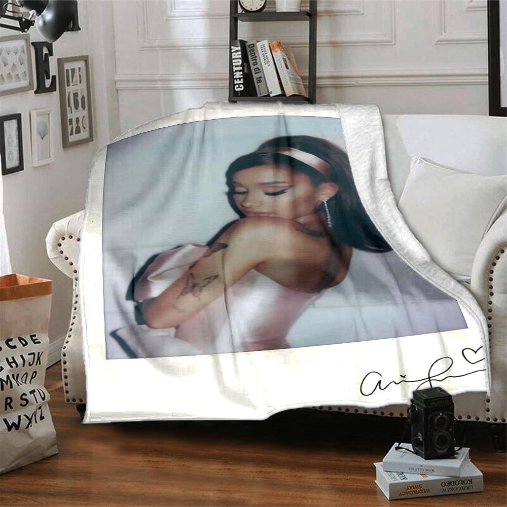 Polaroid Ariana Grande Blanket Soft Throw Blanket For Home Bedroom Bed Sofa Travel Office Solid Christmas Blanket