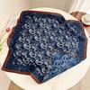 Summer new double-sided velvet scarf air-conditioned room with shawl women travel photo thin sunscreen 61 small square scarf