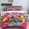 3D-Druck Cartoon T-Totally Spies Bettwäsche-Set Jungen Mädchen Twin Queen King Size Bettbezug Kissenbezug Bett Jungen Schlafzimmer für Erwachsene