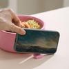 Mikrowellen-Ramen-Schüssel mit Deckel Instant-Nudelschüssel-Set mit Stäbchen Löffel und Gabel Kunststoff Tragbarer Nudelbehälter für Reisen und Zuhause Mittagessen